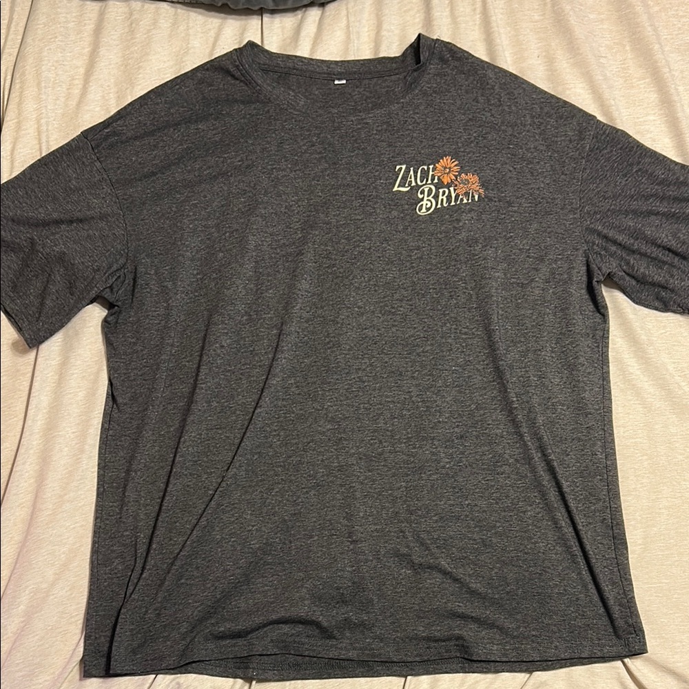 Zach Bryan Charcoal Gray T-Shirt